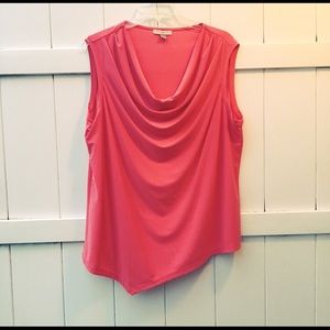 Coral Asymmetrical Top